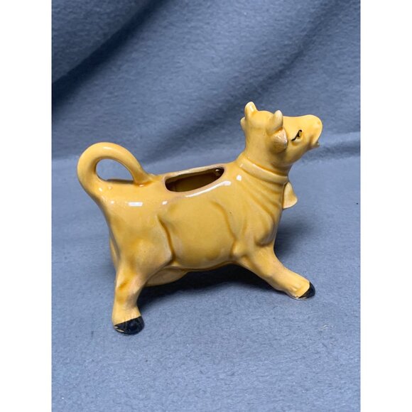 Vintage Grand Ole Opry Ceramic Cow Creamer Collectible Yellow - Picture 4 of 11